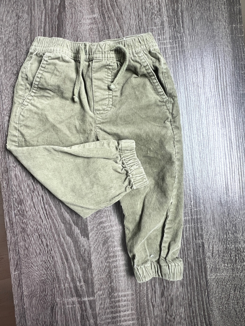 Janie and Jack Olive Green Jogger Pants | 12-18 Months